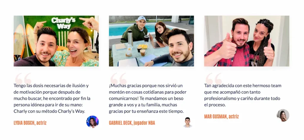 charly's way opiniones alumnos