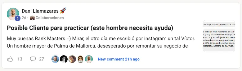 rank masters seo dani llamazares